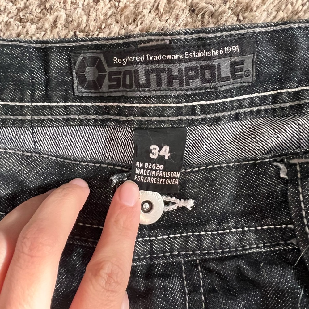 Men's Black jeans-Southpole - Picture 4 of 5